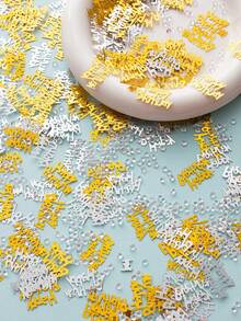 15g/30g/50g 亚克力钻石生日派对装饰纸屑，派对桌上撒纸屑，生日派对装饰，生日礼物装饰，生日派对纸屑 - 彩色 - 查看 7