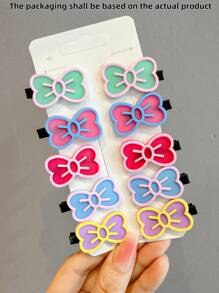 10 piezas de Pinzas para el cabello de niña con diseño de unicornio lindo (Direcciones y colores surtidos) - Multicolor - Ver 5