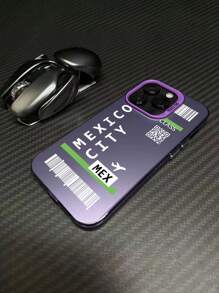 Ốp điện thoại IMD chống trượt, chống rơi, chống va đập, họa tiết mã QR, nút mạ điện + Camera độc lập + Ốp lưng điện thoại IMD mềm chống trượt, tương thích với iPhone - Nhiều màu - Xem 3