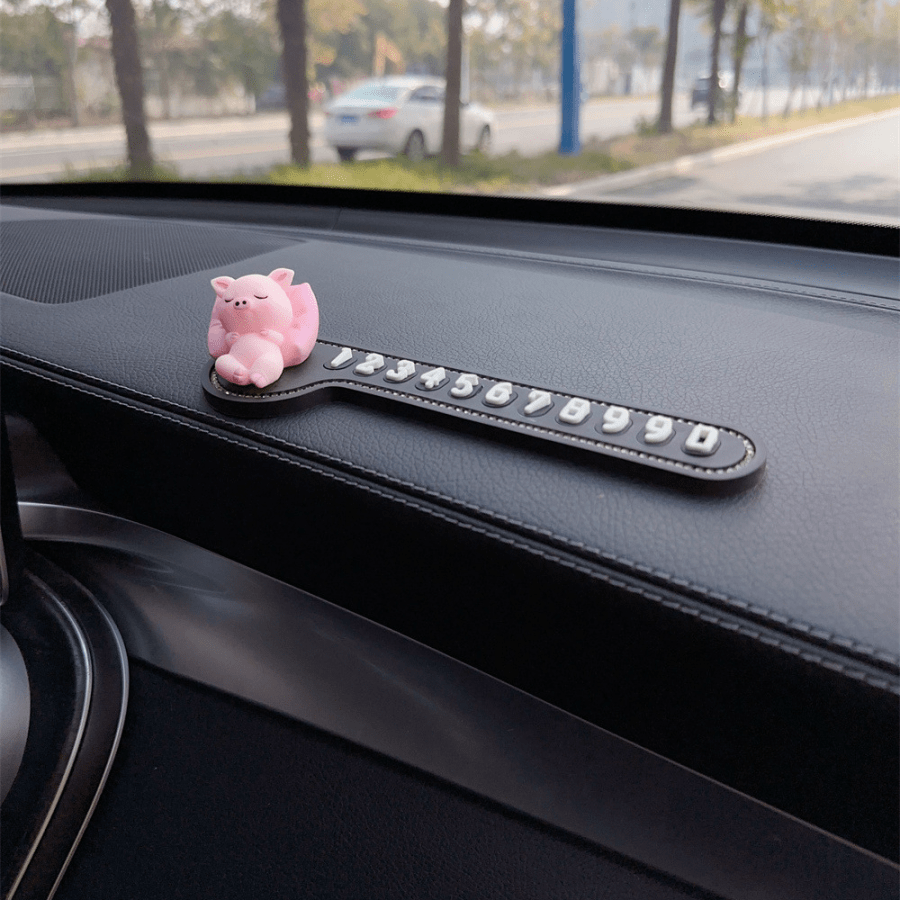 OnBoard Temporary Parking License Plate Creative Panda Moving Phone