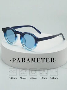 1 pièce Lunettes de mode minimaliste à monture ronde rétro unisexe, convenant pour la conduite, les voyages, les loisirs, les sports de plein air et l'usage quotidien pour les vacances d'été à la plage, les activités extérieures, les déplacements