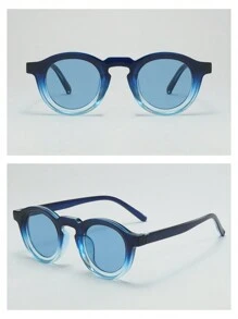 1 pièce Lunettes de mode minimaliste à monture ronde rétro unisexe, convenant pour la conduite, les voyages, les loisirs, les sports de plein air et l'usage quotidien pour les vacances d'été à la plage, les activités extérieures, les déplacements