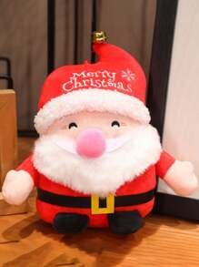 圣诞老人与驯鹿毛绒玩偶公仔 送给朋友的圣诞礼物 - 彩色 - 查看 2