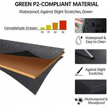 Sleek Wooden 2-Drawer Nightstand For Bedrooms - Bedside End Table Organizer With Black Finish, Dimensions: 17.72" X 13.78" X 18.51" - 黑色 - 查看 5