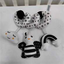 1Pc Giường thú cưng cho bé xung quanh em bé sơ sinh màu đen và trắng ong bọ rùa tiện treo chuông (Phần logo của sản phẩm là ngẫu nhiên) - Nhiều màu - Xem 8