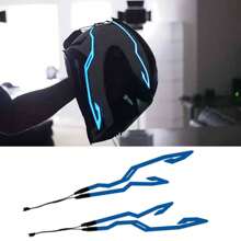 2pcs LED Helmet Light EL Light Multi Mode Motorcycle Bike Night Riding Helmet Light Bar Motorbike Helmet Accessories - Một cỡ - Xem 1