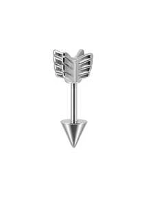 1 件装不锈钢箭头设计尖刺软骨耳环箭头杠铃穿孔女士身体首饰 - 如圖 - 查看 9