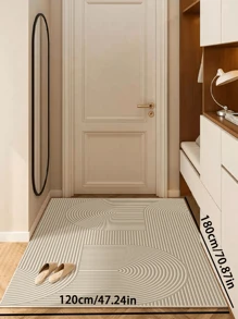 1PC Modern Simple Living Room Carpet, Suitable For Bedroom Office Children's Room, Entry Mat, Soundproof Non-Slip Can Be Machine Washable Easy To Take Care Of Room Decoration Home Rug Gifts Birthday Graduation - Qimo - View 5