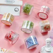 Bộ nhãn dán sổ lưu niệm - Viền trang trí, mây, vật liệu nền mứt cho sổ ghi chép và đồ thủ công tự làm - Tròn - Xem 5