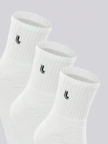 Lupo Socks Kit 3 Pairs Of Men's Terry Mid-Calf Cotton Socks 03245 - 白色 - 查看 3