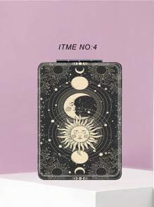 1 chiếc Gương trang điểm cầm tay Constellation Goddess Series, Gương cầm tay siêu mỏng nhẹ có thể gập lại tiện lợi. Thép không gỉ chất lượng mạ bạc, Khung mạ điện nano, Chi tiết tinh tế Thích hợp cho nhiều dịp khác nhau và mọi người. Gương bỏ túi vuông có thể gập lại với các yếu tố Constellation Goddess cổ điển. - Nhiều màu - Xem 8