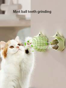 1pc Original New Cat Toy Hedgehog Scratcher Teeth Grinding Licking Fun Catnip Ball Cat Toy