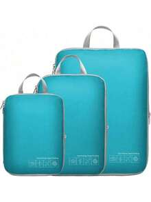 Large Packing Cubes For Travel-Extra Large Compression Packing Cube Luggage Organizers 6/7 Piece Set-Ultralight, Expandable/Compression Bags For Clothes By Combond Travel Gear - 11 Kết cấu hình giọt nước màu trắng - Xem 10