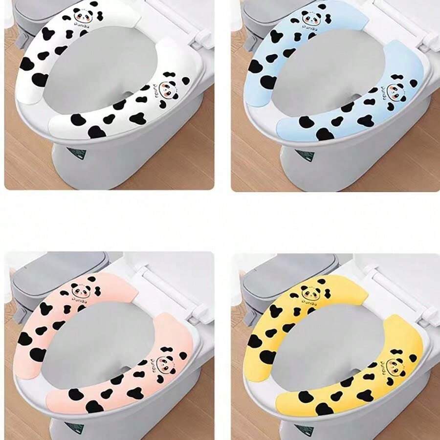 1 件熊猫马桶垫，防水加厚保暖马桶盖，适合常规尺码和加大码