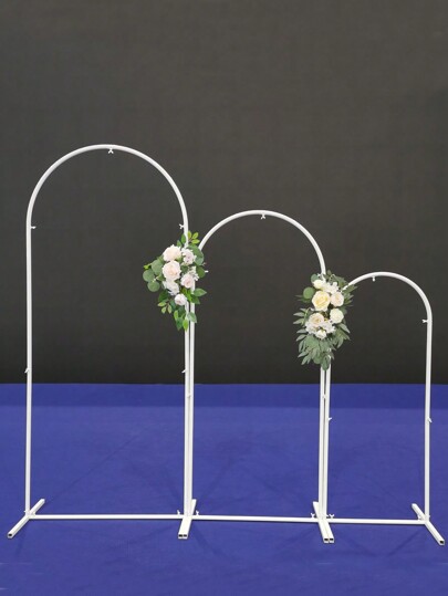 4ft/5ft/6ft Set Iron Metal Arch For Wedding Stage Backdrop Decoration, Festival Event Party Decor, Engagement Decorations, Gold, White, Black
