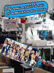 1pc Custom Occupation Style Bobblehead, Custom Bobblehead, Personalized Bobblehead, Custom Husband Bobbleheads, Personalized Photo Clay Figurine, Customizable Engineer/Businessman/Golf Player/Business Woman/Doctor/Graduate/Soldier Doll, Keepsake Gift For Loved Ones, Professional Custom Bobblehead Figurine, 15cm/18cm/20cm, Unique Gift For Family, Parents, Wedding, Colleagues, Christmas Gift Ideas, Birthday And Anniversary Gifts Graduation - Engineer - View 9