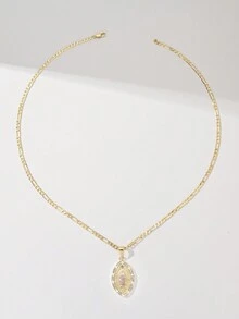 1 chiếc vòng cổ mặt dây chuyền Đức Mẹ Đồng Trinh bằng đồng mạ vàng 14K chạm khắc và sơn với Cubic Zirconia, phong cách Châu Âu thanh lịch, hộp quà tặng lời chúc tốt đẹp nhất, thích hợp cho mẹ, các cặp đôi, bạn bè, trang phục hàng ngày và ngày lễ - vàng vàng - Xem 8