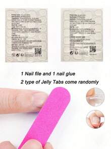 24 件/套银色珠光 3D 线条设计细高跟假指甲，包括 1 件凝胶清漆和 1 件指甲锉，适合女性和女孩的美甲配件，适合户外活动、下午茶和聚会约会 - 彩色 - 查看 6