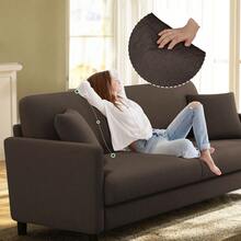 Teddy Velvet Sofa Modern Couch Love Seat Settee Room Apartment Office Couch - 65寸棕色 - 查看 3