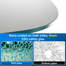 Jiubiaz Faltbare Duschtrennwand für die Badewanne, aus 6mm NANO Leicht zu reinigendem Glas, 2-teilig, faltbar, 100*140CM, Silber, Badezimmer Dekoration, Sommer, Schulbeginn