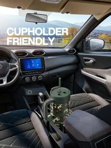 Bình giữ nhiệt 1.5 lít (50oz/1.5L) có tay cầm, nắp 2 trong 1 có ống hút/uống, chống rò rỉ, an toàn với máy rửa chén, cốc cà phê du lịch cách nhiệt bằng thép không gỉ, giữ lạnh đến 34 giờ, vừa với giá đỡ cốc trên ô tô. - ngụy trang - Xem 7