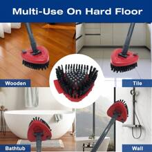 1 Pc Spin Mop Replace Head Base Scrub Mop Brush Head Replacement For O-Cedar/Viledo RinseClean Spin Mop 2 Tank System, Shower Floor Scrubber, Hard Bristle Cleaning Brush For Bathroom Kitchen Wall Tile - 紅色 - 查看 5
