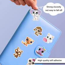 55 miếng dán hình động vật vui nhộn mèo và chó hoạt hình dễ thương thẩm mỹ bằng nhựa vinyl chống thấm nước, dùng cho bình nước, máy tính xách tay, điện thoại, ván trượt, đàn ghi ta, hành lý, sổ lưu niệm, mũ bảo hiểm, xe đạp, xe máy, ô tô, dành cho trẻ em, thanh thiếu niên, đồ trang trí tiệc và quà tặng cho người lớn - Vàng - Xem 6
