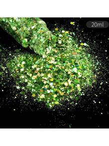 19 色 DIY 手工树脂水晶环氧闪光粉混合物，包括激光全息六角形闪光薄片，20 毫升，用于树脂模具颜色调整、美甲、圣诞节和万圣节闪光装饰、艺术和工艺品 - 環氧樹脂珠光粉 - 查看 21