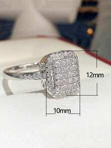 rakol 1 chiếc nhẫn khép kín Cubic Zirconia tối giản, thích hợp để đeo hàng ngày cho phụ nữ - vòng kín - Xem 6