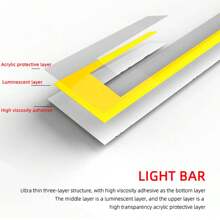 2pcs LED Helmet Light EL Light Multi Mode Motorcycle Bike Night Riding Helmet Light Bar Motorbike Helmet Accessories - Một cỡ - Xem 6