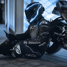 2pcs LED Helmet Light EL Light Multi Mode Motorcycle Bike Night Riding Helmet Light Bar Motorbike Helmet Accessories - Một cỡ - Xem 8