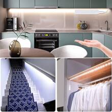 5VUSB人類身體感應燈帶帶智能燈控制和電池盒,合適的適用於樓梯,櫥櫃,,床 - 白色 - 查看 5