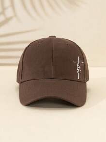 1 Piece Men Blessing Baseball Cap, Outdoor Casual Style All-Season Curved Brim Golf Hat, Hard-Top Fashionable Golf Hat, Adjustable Size, Suitable For Daily Matching, Holiday Gift