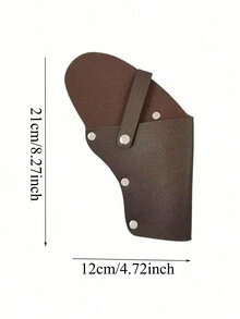 1 pieza Funda universal de metal con apertura lateral para pistolas de juguete, funda de pistola de aleación, funda portátil y práctica con apertura lateral en forma de rinoceronte o bisonte, equipo de caza, artículo esencial para el hogar - Multicolor - Ver 5