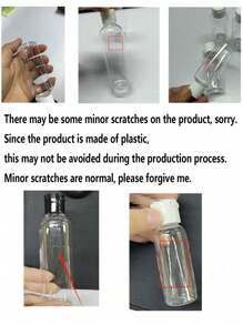 5 pièces Bouteilles rondes transparentes de 100 ml avec couvercle papillon à rabat. Bouteilles de voyage vides pour cosmétiques, échantillons. Bouteilles de voyage hermétiques de 50 ml/100 ml/150 ml avec bouchon à rabat noir pour les articles de toilette, le shampooing, les lotions, les revitalisants, les cosmétiques de voyage, la maison, les vacances, le camping, les vacances, les accessoires de voyage, le mini parfum pour femmes, le parfum pour hommes, les accessoires de plage, les fournitures scolaires, les fournitures de retour à l'école, les indispensables de l'été - Blanc - Voir 9