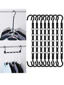 1-3个装皮带挂钩衣柜皮带收纳架360°旋转节省空间可挂胸罩、背心、领带、围巾、钱包创意可旋转多功能六爪挂钩，适用于万圣节、圣诞节、感恩节派对 - 彩色 - 查看 2