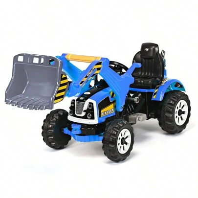 Lifezeal Kids Ride On Excavator Truck 12V Battery Powered Front Loader Digger