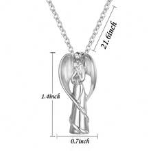 1 chiếc vòng cổ thời trang bằng thép không gỉ Unisex, đồ trang sức bình đựng tro cốt chống thấm nước, vòng cổ tưởng niệm có mặt dây chuyền hỏa táng hình phễu để tưởng nhớ người thân yêu và thú cưng - vòng cổ - Xem 4