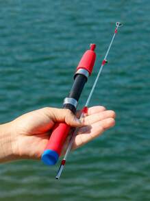 SOUGAYILANG 1Pc 2 Đoạn Cần Câu Cá Trên Băng Đỏ Siêu Nhẹ Và Di Động Có Ghế Cuộn Dây Bằng ABS Và Tay Cầm Bằng EVA, Cần Câu Cá Mùa Đông, Đồ Câu Cá - Đỏ - Xem 9