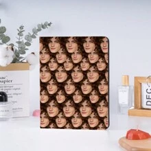 Bao da iPad toàn mặt cá nhân hóa - Bao da máy tính bảng có ảnh tùy chỉnh, Tải ảnh chân dung của bạn lên - Quà tặng thú vị và độc đáo, Tương thích với iPad Pro, Air - màu đen - Xem 3