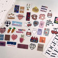 90 miếng dán dễ thương phong cách INS Kawaii Hàn Quốc, miếng dán sáng tạo được cá nhân hóa, miếng dán chống nước cho sổ tay, máy tính xách tay, máy tính bảng, điện thoại di động - Nhiều màu - Xem 8