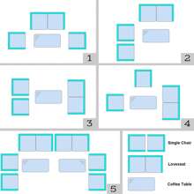 Outdoor Table & Chair Sets - Camel - View 7
