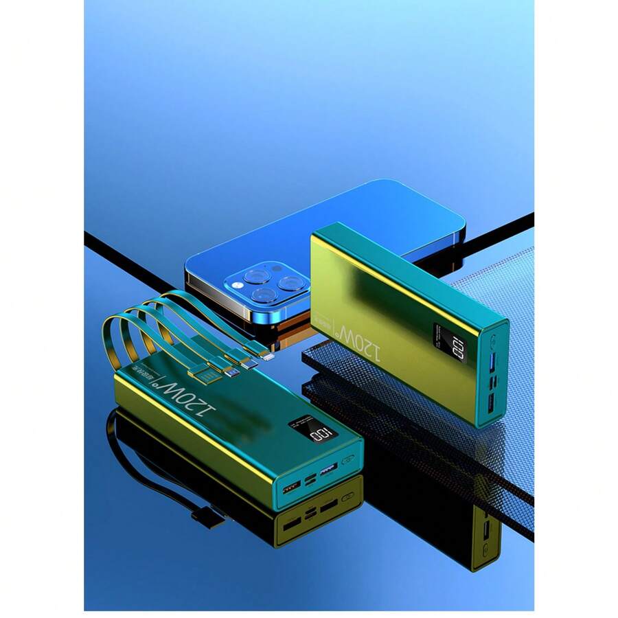 Super Fast Charging 120W Power Bank 100000 MAh 220V Large Capacity