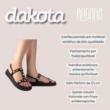 Dakota Flatform Comfort Women's Casual Spike Original Sandal - 黑色 - 查看 8