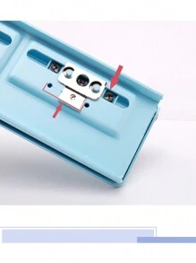 1个可调节6孔A7打孔器 - 活页会计用纸打孔器，适用于办公室和学生文具