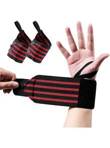 1 Striped Polyamide Sports Wristband, High Elasticity And Adjustable To Prevent Sprains