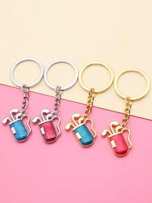 4 色珐琅高尔夫钥匙扣钥匙圈运动钥匙扣男士礼物 - 高爾夫球 - 查看 2