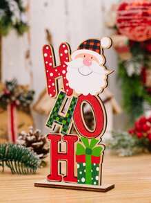 1件圣诞装饰品 - 鲁道夫木制摆件，彩色字母木制中心装饰，适合节日餐桌装饰、圣诞家居桌面装饰、老年雪人木制摆件、节日装饰、家居装饰、房间装饰、冬季圣诞装饰、圣诞家居礼物、圣诞装饰品 - 彩色 - 查看 12