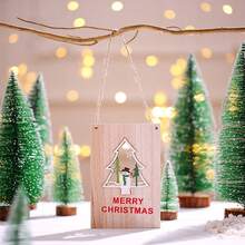 圣诞木质彩色门牌装饰圣诞欢迎牌木门挂件圣诞装饰门牌挂钩圣诞木门挂件圣诞欢迎牌商场店铺橱窗购物欢迎牌 - 彩色 - 查看 14