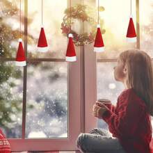 10/20 chiếc Giá đựng dao kéo Giáng sinh, Mũ ông già Noel Giáng sinh Giá đựng đồ bạc Túi đựng dao kéo mini cho bàn ăn Giáng sinh Đồ trang trí đồ ăn bỏ túi Đồ dùng phẳng cho dao Nĩa Thìa, Mũ trang trí rượu vang đỏ, Quà tặng Giáng sinh tốt nhất Trang trí phòng sinh nhật Đồ trang trí Giáng sinh Mùa đông - Đỏ và trắng - Xem 15